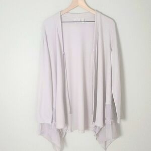 Logo by Lori Goldstein Waffle Knit Cardigan